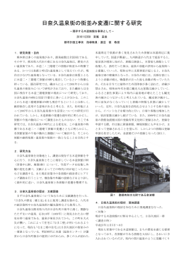 日奈久温泉街の街並み変遷に関する研究－現存する木造旅館を事例として