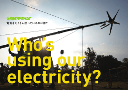 レポート「電気をたくさん使っているのは誰？」（PDF）