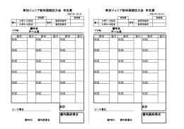 審判最終得点 審判最終得点 合計 草加ジュニア新体操競技大会 申告書