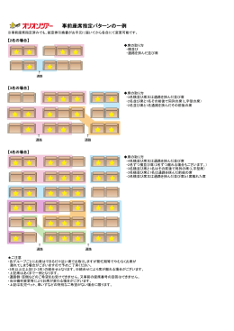 事前座席指定パターンの一例