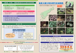 奄美大島生物多様性地域戦略 概 要 版