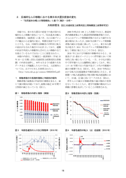 2．広域的な人口移動における東日本大震災前後の変化