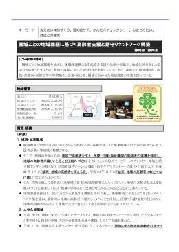 地域包括ケアシステム構築に関する取組事例（静岡市）
