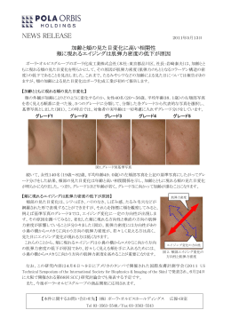 No.2011-03 加齢と頬の見た目変化に高い相関性(PDF:192 KB)