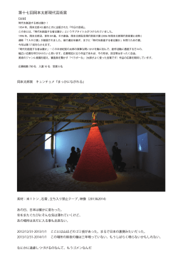 「第十七回岡本太郎現代芸術賞」展示記録PDF