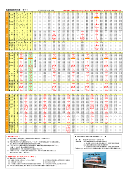 長野電鉄時刻表（下り）