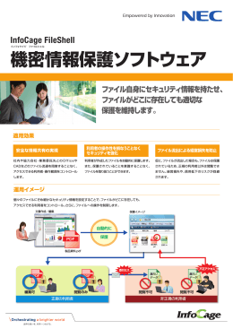 機密情報保護ソフトウェア - 日本電気