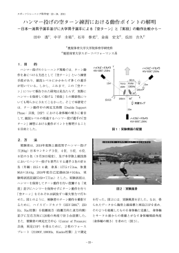 ハンマー投げの空ターン練習における動作ポイントの解明