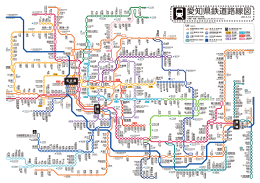愛知県鉄道路線図 - ひまわりデザイン研究所