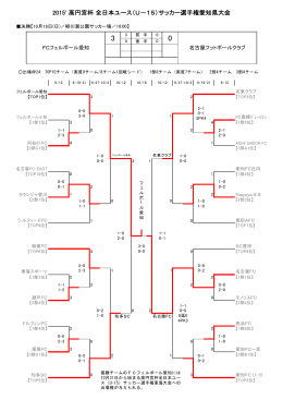 2015` 高円宮杯 全日本ユース（U－15）サッカー選手権愛知県大会