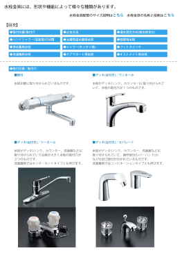 水栓金具には、形状や機能によって様々な種類があります。