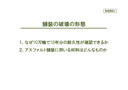 参考資料2 舗装の破壊の形態