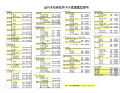 本庁各課直通電話番号表(PDF文書)