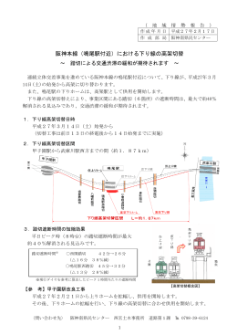 阪神本線（鳴尾駅付近）における下り線の高架切替