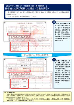 被相続人の孫が相続した場合（2割加算②）