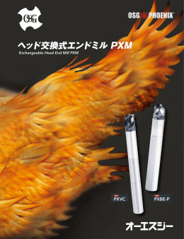 OSG Phoenix ヘッド交換式エンドミル PXMシリーズ カタログはこちらから