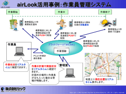 airLook活用事例：作業員管理システム