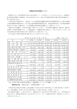 普通会計収支等の状況（PDF：157KB）