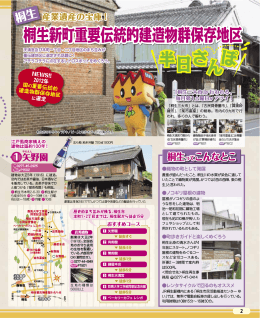 桐生新町重要伝統的建造物群保存地区 半 ぽ ん さ 日