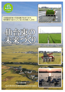 ほ場整備事業のパンフレット「仙台東の未来づくり」（PDF：2332KB）