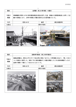 題名 金岡駅（現 JR 堺市駅）の踏切 写真の 概要 南海電鉄が昭和 15 年