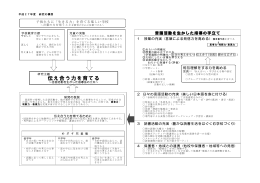 伝え合う力を育てる