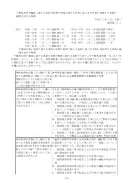 千葉県知事の権限に属する事務の処理の特例の範囲を定める規則（PDF