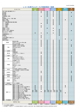 LSI札幌クリニック ドック検査項目一覧表