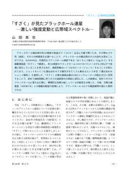 「すざく」が見たブラックホール連星 ―激しい強度変動と