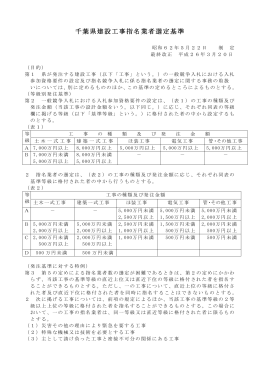 千葉県建設工事指名業者選定基準（PDF：82KB）