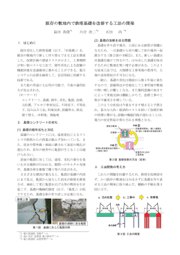 PDF：既存の敷地内で鉄塔基礎を改修する工法の開発