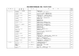 神奈川県飼料作物奨励品種一覧表（平成24年1月改定）