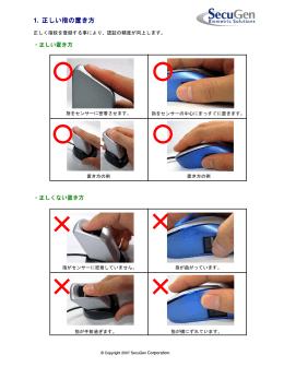 1. 正しい指の置き方 - TASC Software