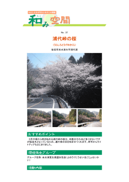 浦代峠の桜 [PDFファイル／254KB]