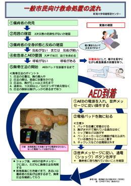 AEDを用いた救命救急（PDF）
