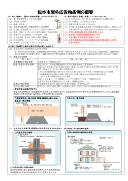 松本市屋外広告物条例概要版（PDF：2067KB）