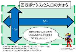 回収ボックス投入口の大きさ（PDF形式 34.6KB）