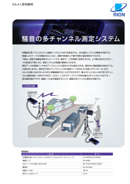騒音の多チャンネル測定システム - 騒音計・振動計のリオン株式会社