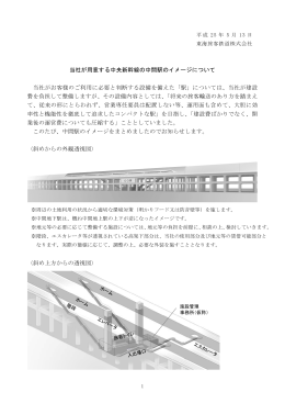 当社が用意する中央新幹線の中間駅のイメージについて 当社がお客様
