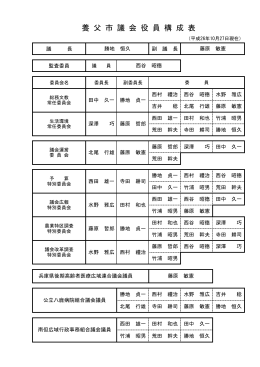 役員構成表 H26.10.27 (pdfファイル 75KB)