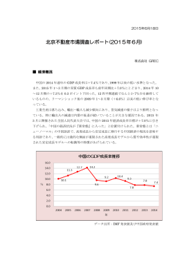 北京不動産市場調査レポート(2015年6月)