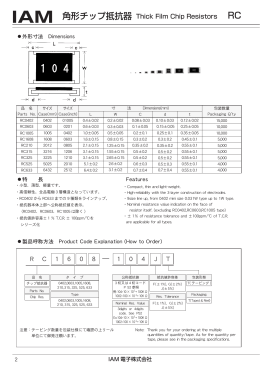 角形チップ抵抗器（PDF）