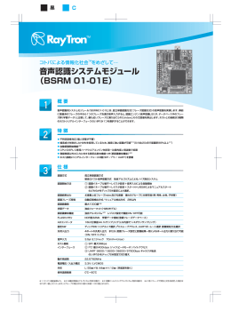 音声認識システムモジュール （BSRM 01-01E）