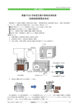 加熱強制循環洗浄法 - 神鋼環境ソリューション