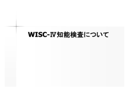 WISC-Ⅳ知能検査について