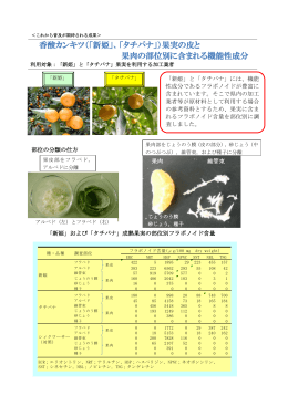 香酸カンキツ（「新姫」、「タチバナ」） - MATe 三重県農業技術情報システム