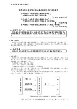株式会社日本政策金融公庫の危機対応円滑化 業務（PDF：80KB）