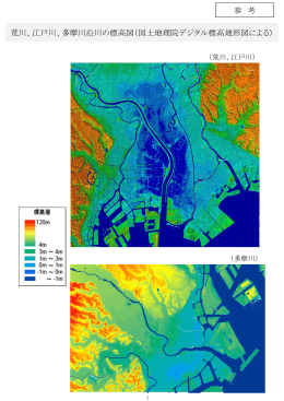 参考 沿川の標高図 （PDF: 535KB）