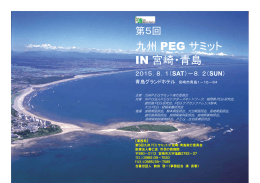九州 PEG サミット IN 宮崎・青島 - NPO法人 PEGドクターズネットワーク