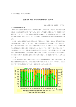 温暖化に対応する山田錦栽培のとりくみ